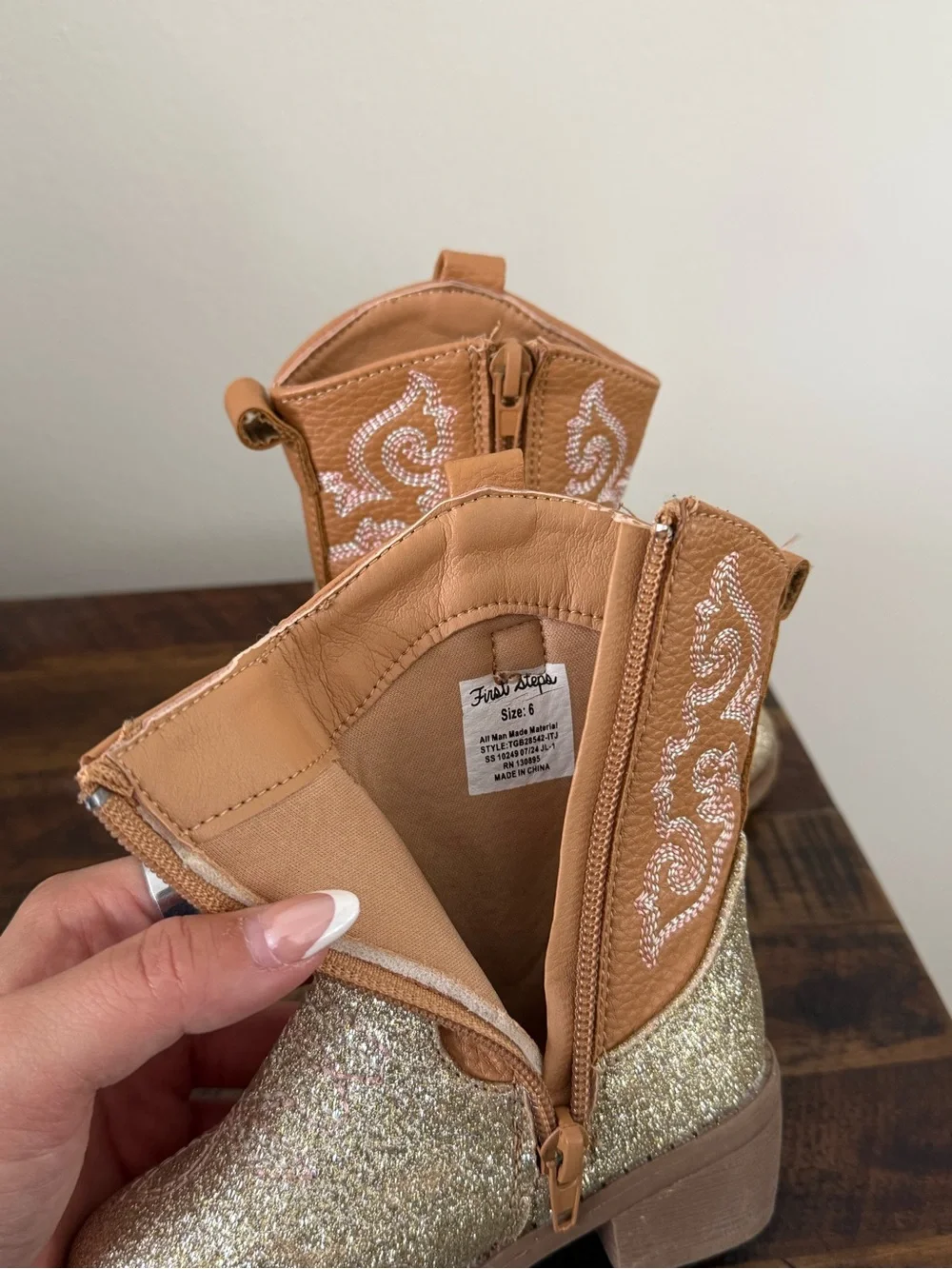 Toddler Glitter Cowgirl Boots